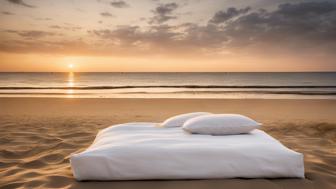 bett am strand traumhafte naechte direkt am meer in luebeck