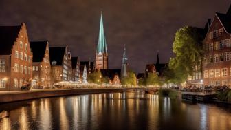 die magische seite von luebeck bei nacht entdeckungstour durch die beleuchtete altstadt