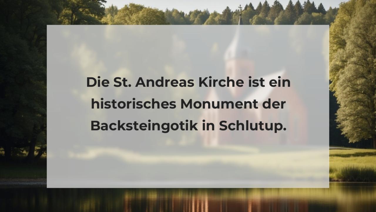 Die St. Andreas Kirche ist ein historisches Monument der Backsteingotik in Schlutup.