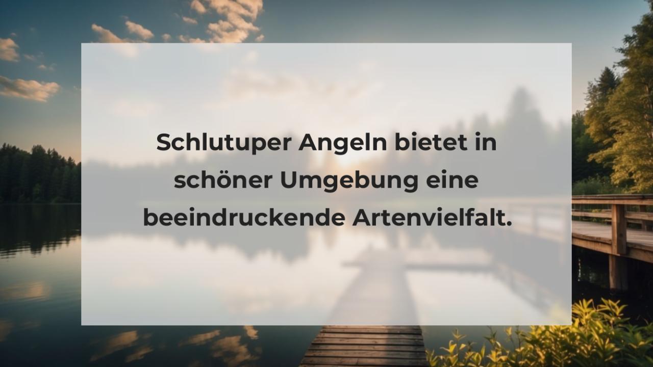 Schlutuper Angeln bietet in schöner Umgebung eine beeindruckende Artenvielfalt.